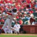 ST LOUIS, MO - AUGUST 01: Jorge Polanco #11 of the Minnesota Twins hits a home run against the St. Louis Cardinals in the sixth inning at Busch Stadium on August 1, 2021 in St Louis, Missouri.   Dilip Vishwanat/Getty Images/AFP (Photo by Dilip Vishwanat / GETTY IMAGES NORTH AMERICA / Getty Images via AFP)